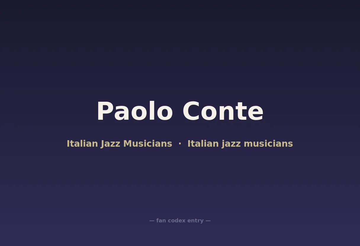 Paolo Conte