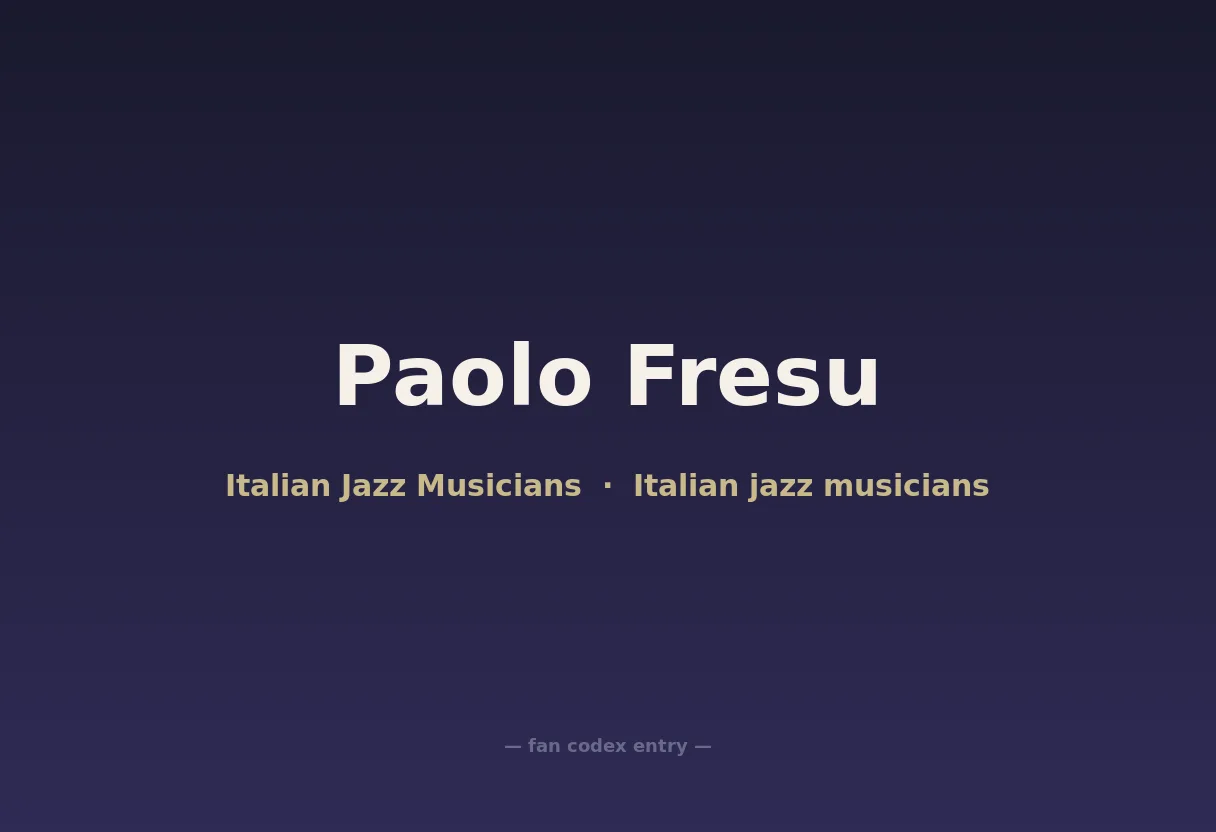 Paolo Fresu